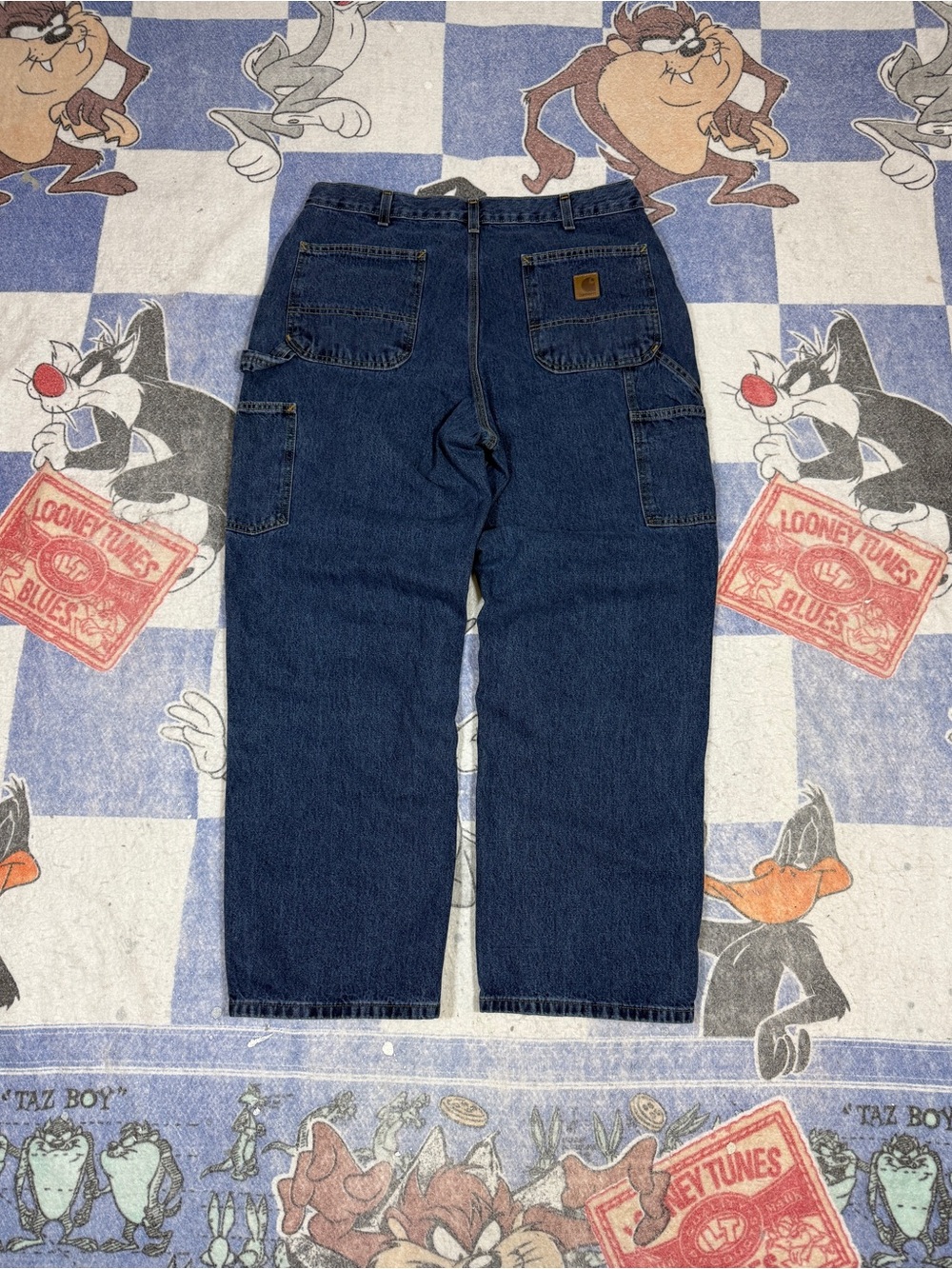 Carhartt denim carpenter work pants